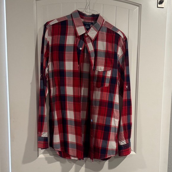 Old Navy Other - Old Navy Red and Blue Plaid Button Down Shirt